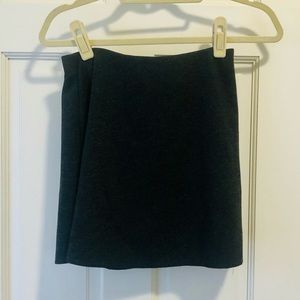 Dark Grey wool-like material Zara mini skirt